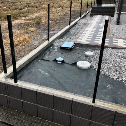 本日は雨の為に工事作業はお休みとなります。