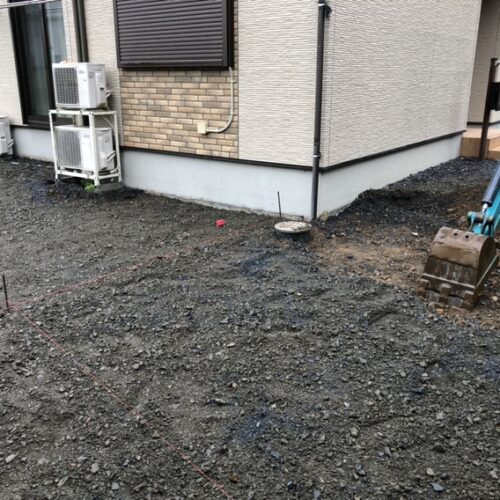 本日の工事作業は雨の為にお休みとなります。