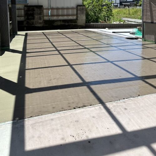 コンクリート打設後になります。