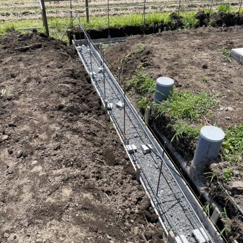 ブロック積みの配筋です。