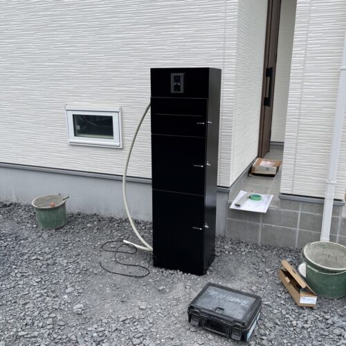 機能門柱設置状況です。