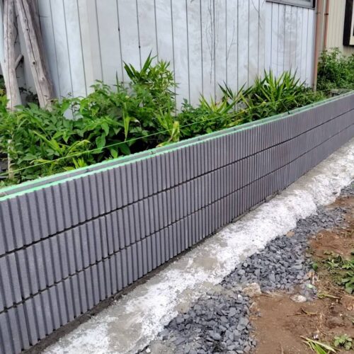 西側のブロック積みです。 西側のブロック積みです。