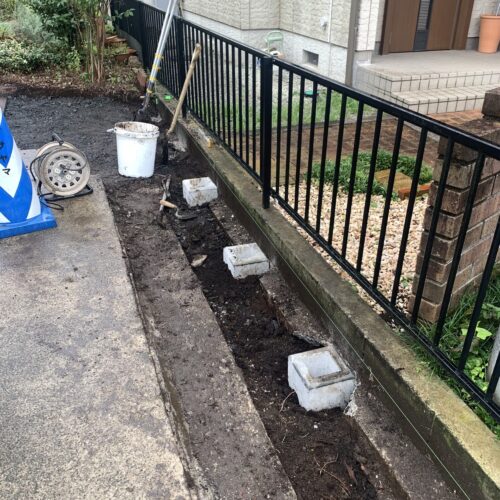 基礎ブロック入れです。 基礎ブロック入れです。