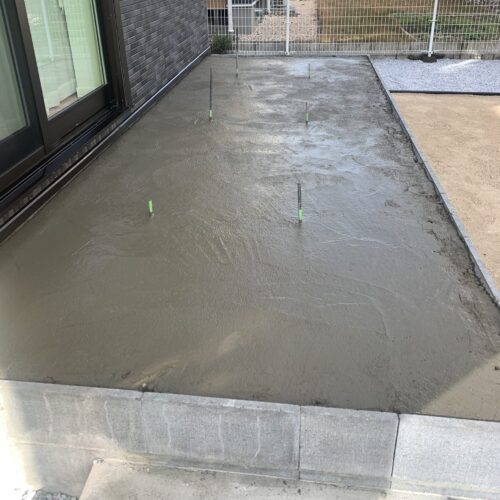 タイルの下地コンクリートです。