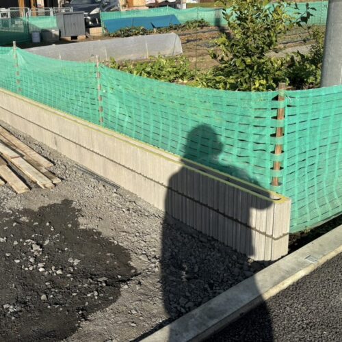 ブロック積み状況です。