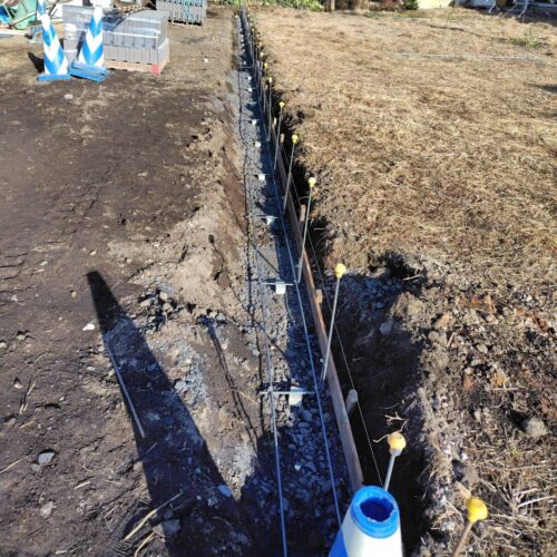 ブロックベースコンクリートの配筋です。