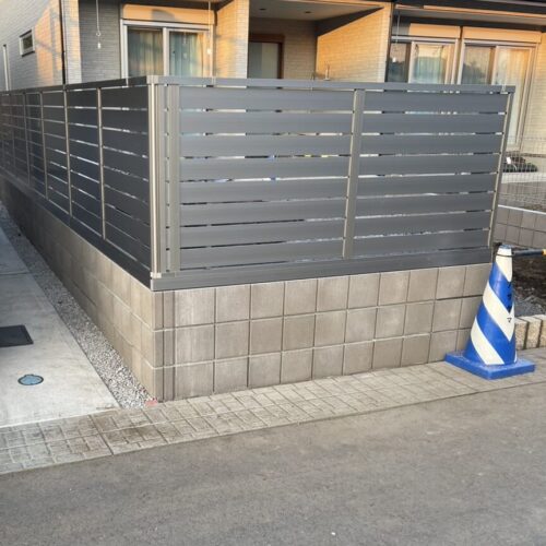 フェンス施工完了です。 フェンス施工完了です。