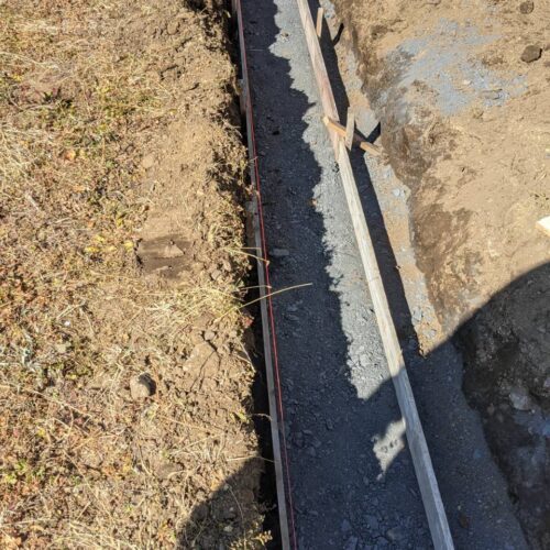 ブロックベースコンの型枠組みとなります。