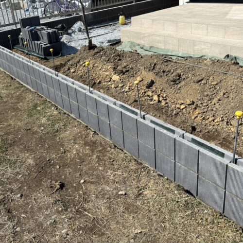 ブロック積み状況です。