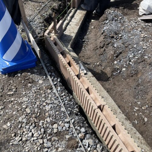 ブロック施工状況です。 ブロック施工状況です。