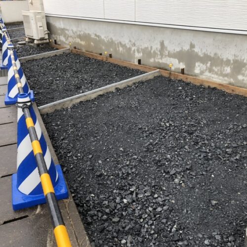 本日は雨の為に工事作業の方はお休みとなります。