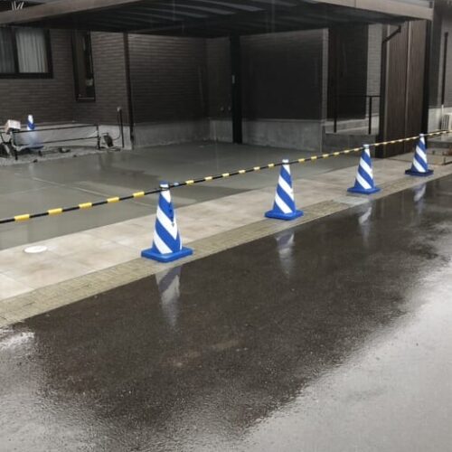 本日は雨の為、工事作業はお休みとなります。