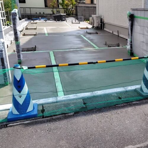 土間コンクリート打設完了です。 土間コンクリート打設完了です。