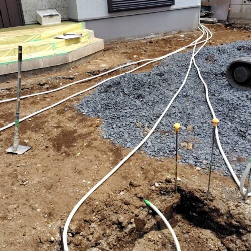 CD官の埋設です。