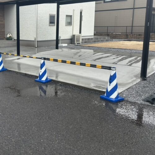本日は雨の為に工事作業はお休みとなります。