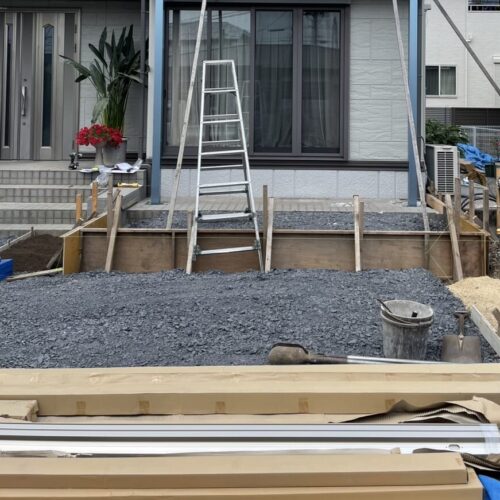 テラス桁組立です。