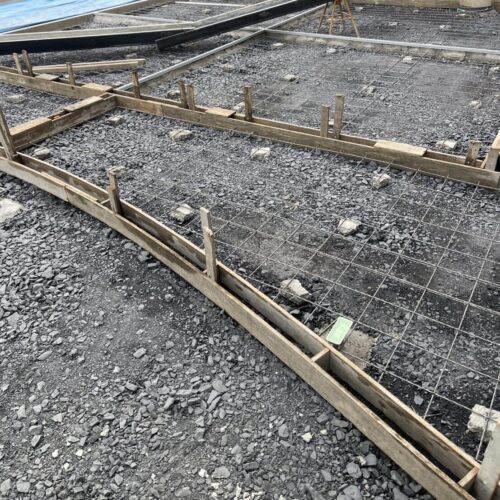 土間メッシュ状況です。