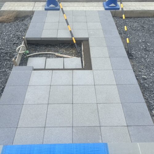 本日は台風の接近により雨のお天気となってしまいました。工事作業はお休みとなります。