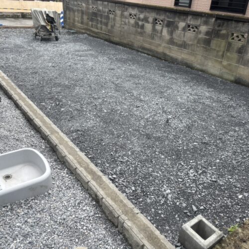 本日は台風の後の雨模様のお天気となってしまいました。工事作業はお休みとなります。