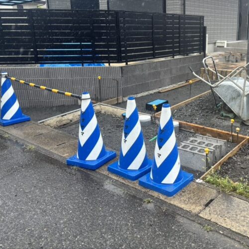 本日は雨模様のお天気から曇り空になり晴天となってまた雨が降り出しなどの不安定なお天気となってしまいました。工事作業はお休みとなります。