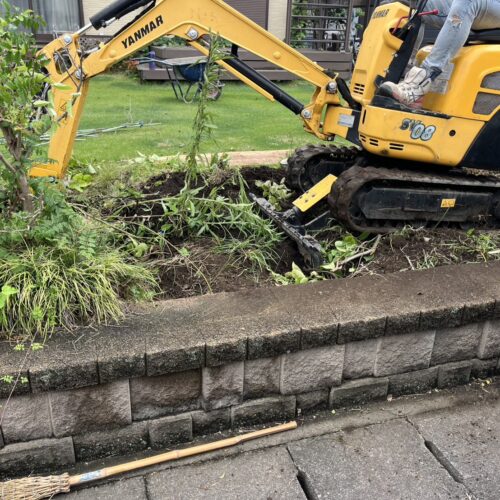 伐採抜根です。 伐採抜根です。