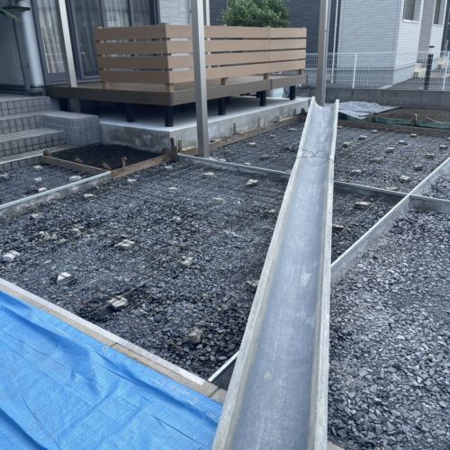 土間メッシュ状況です。