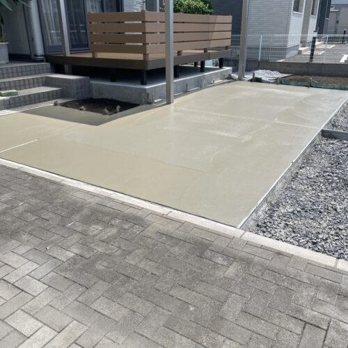 コンクリート打設状況です。