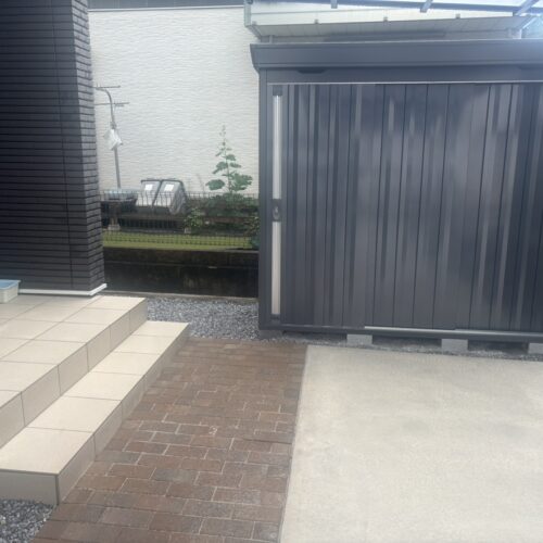 フェンス工事となります。現地を確認致しましてフェンス工事着工となります。