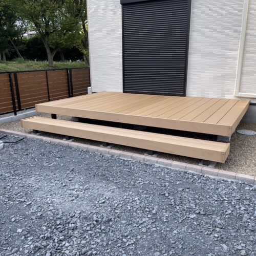 デッキ完成です。