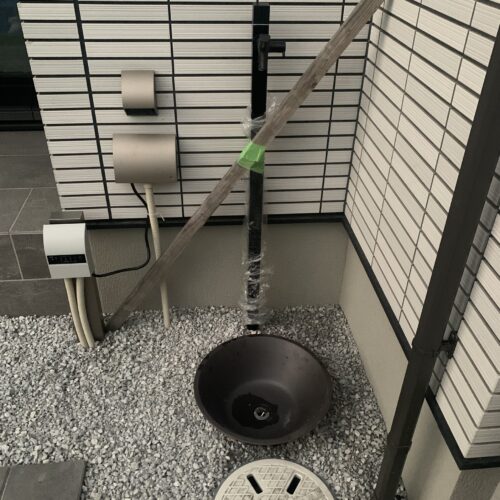 立水栓取付です。