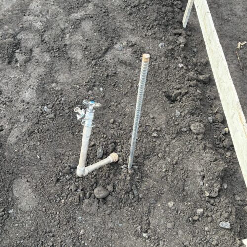 仮設水道の設置となります