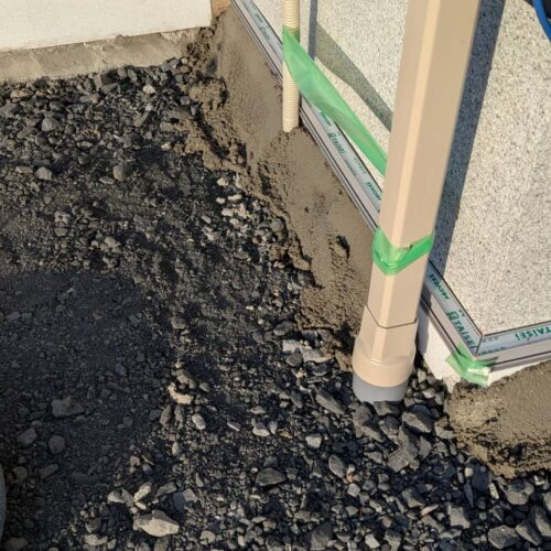建物基礎のエキスパンタイを施工いたします。