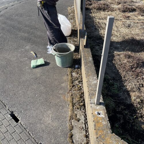 フェンス復旧工事を行いました。