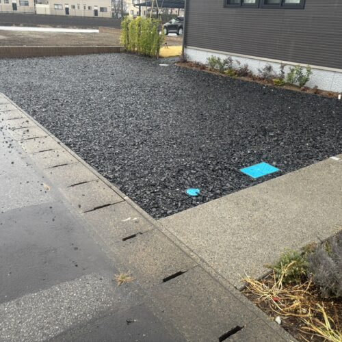 本日より工事着工予定でしたが雨の為に作業はお休みとなります。明日から掘削作業開始予定です。