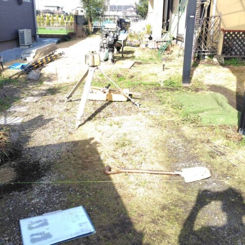 本日より着工です。よろしくお願いいたします。