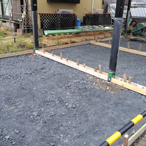 型枠施工です。