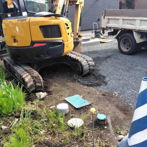 お天気が回復し、本日より着工です。よろしくお願いいたします。