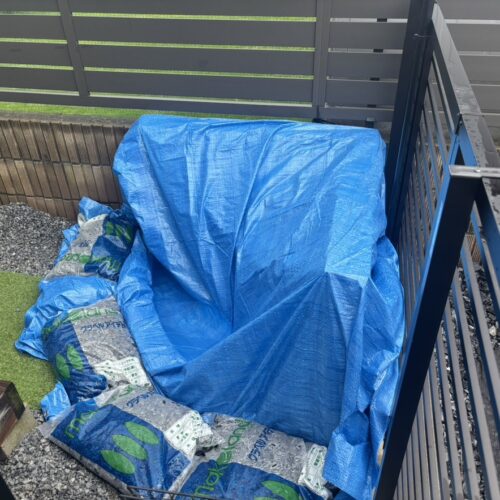 本日は雨の為に工事作業はお休みとなります。