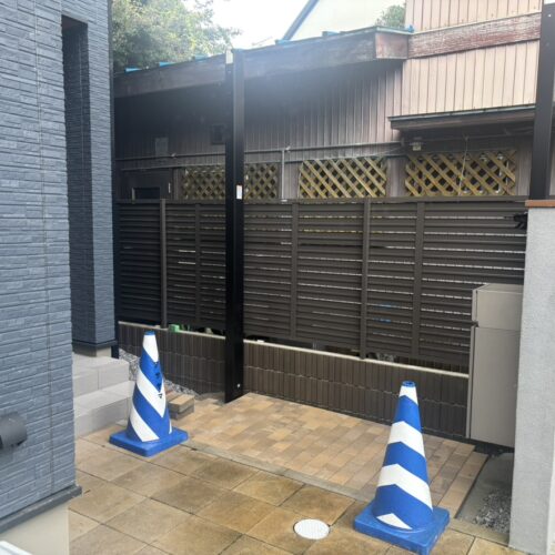 本日は雨の為に工事作業はお休みとなります。